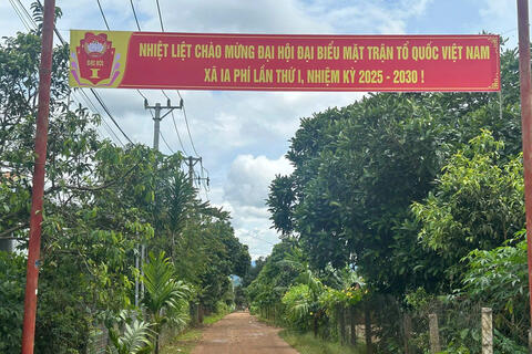 Tuyên truyền Đại hội đại biểu Mặt trận xã Ia Phí